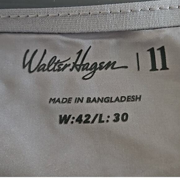 Walter Hagen Men's Perfect 11 Slim Fit Pants - Maroon/White - Size 42x30 - NWT - Picture 9 of 9